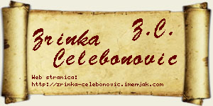 Zrinka Čelebonović vizit kartica